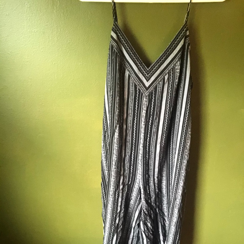 Tribal print wide leg jumpsuit